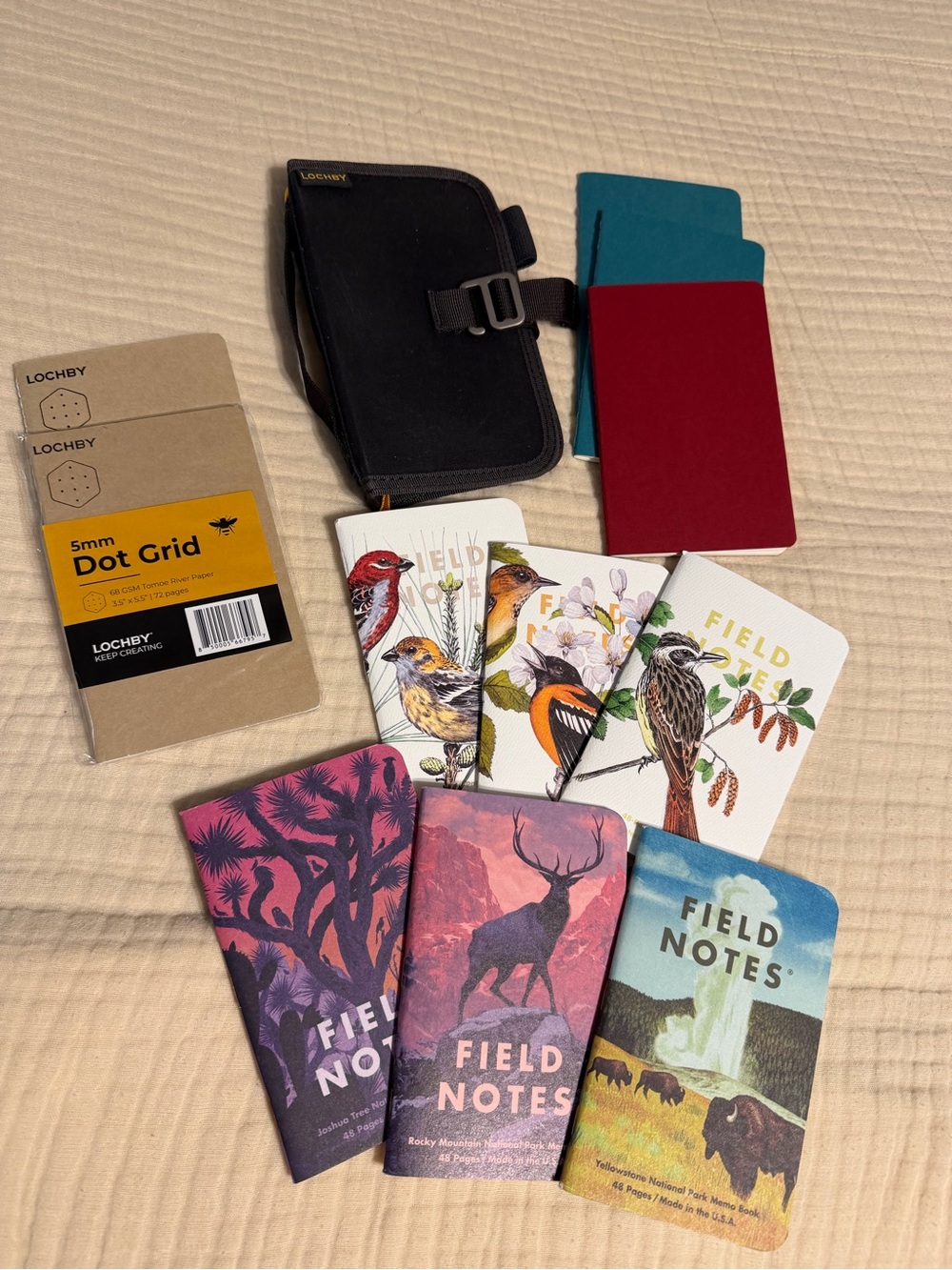 Lochby Field Notes Journal with assorted notebooks